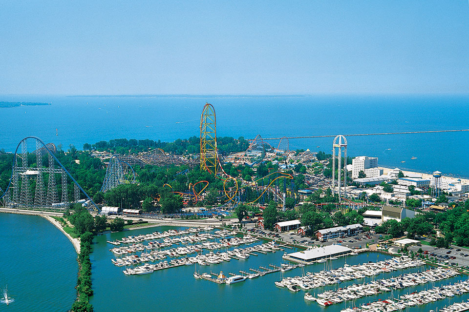 Cedar Point Aerial Shot