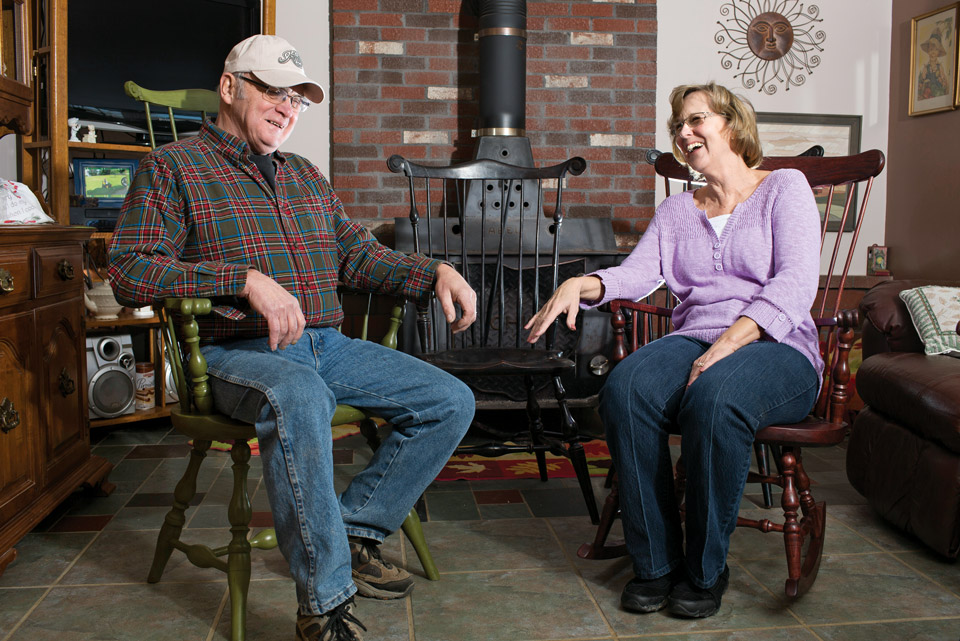 Bob and Connie Abel at home