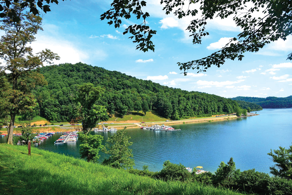 Tygart Lake in West Virginia