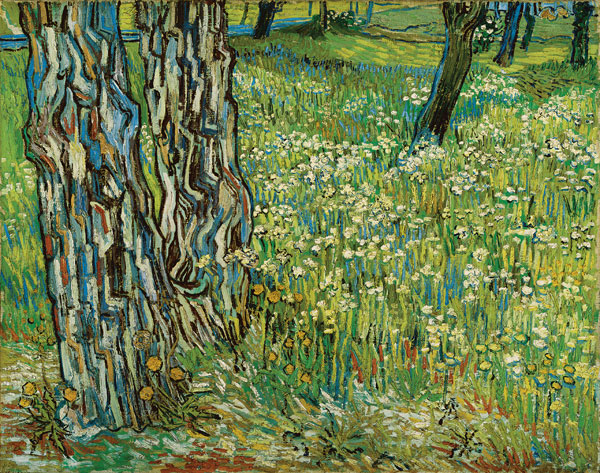 Van Gogh_Tree-Trunks-in-Grass