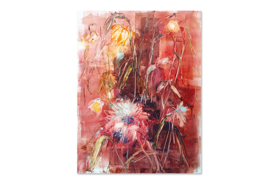 Jennifer Rosengarten's "Dinah's Dahlias Red"