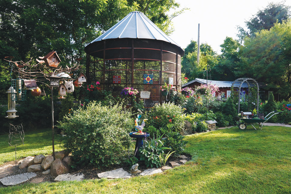 Diana Daily's corncrib turned gazebo