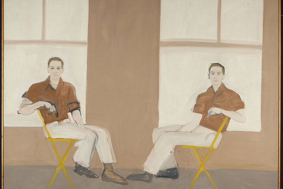 Alex Katz's "Double Portrait of Robert Rauschenberg"