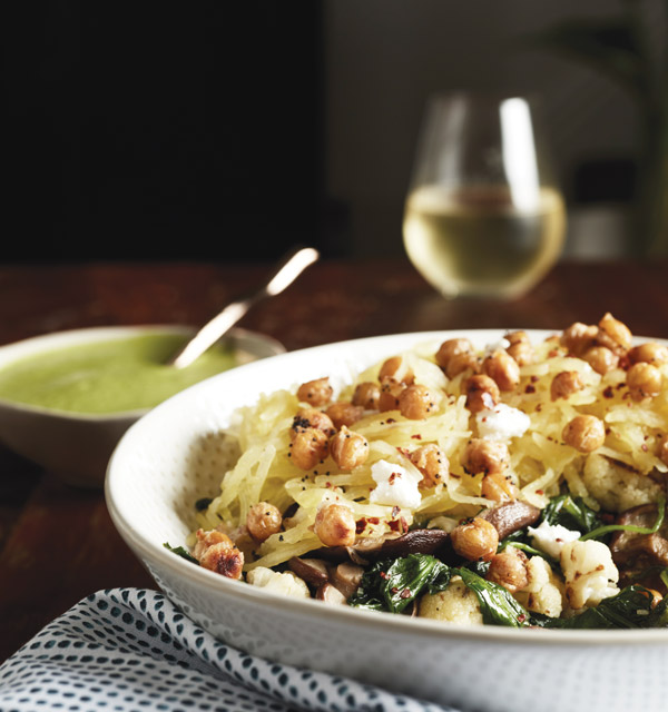 Spaghetti Squash with Arugula