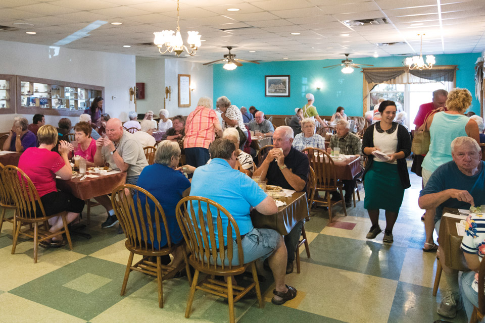 Interior of Mrs. Yoder's Restaurant