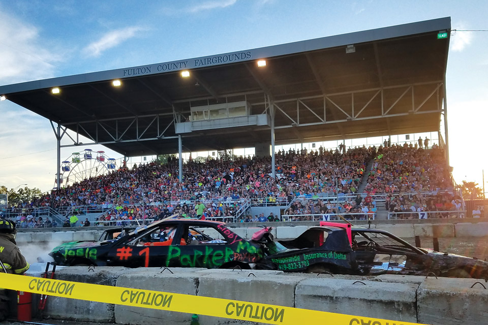 Demolition Derby at the Fulton County Fair