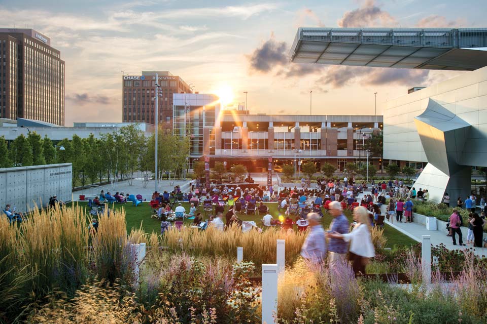 Akron Art Museum garden