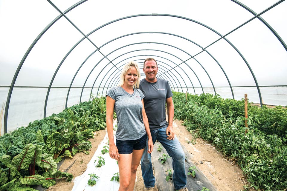 Amy and Floyd Davis of Red Basket Farm