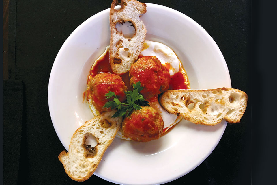 Camelot Cellars' Grandma's Meatball and Egg