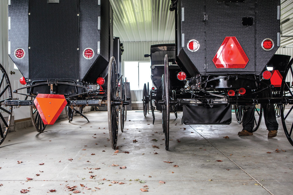 Amish buggy shop 