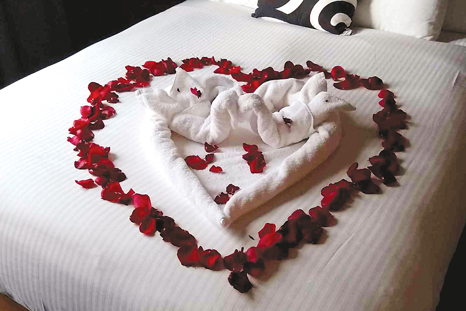 St. Paul Hotel's petal-turndown service