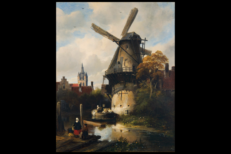 Antoine Waldorp's "Mill with a view of Delft"