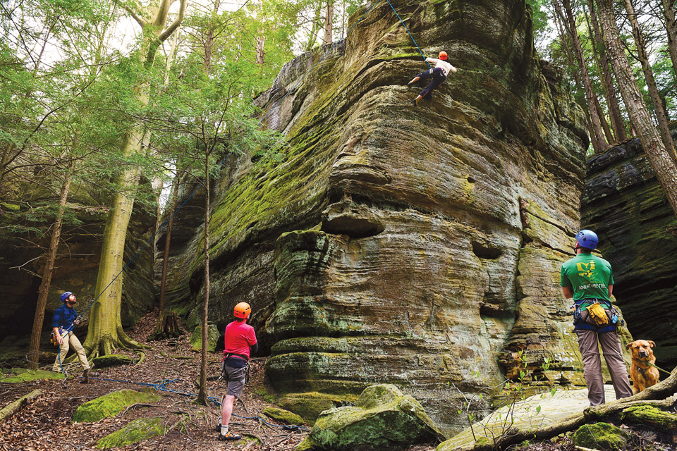 People climbing at Trek Network (photo by Matt Shiffler)