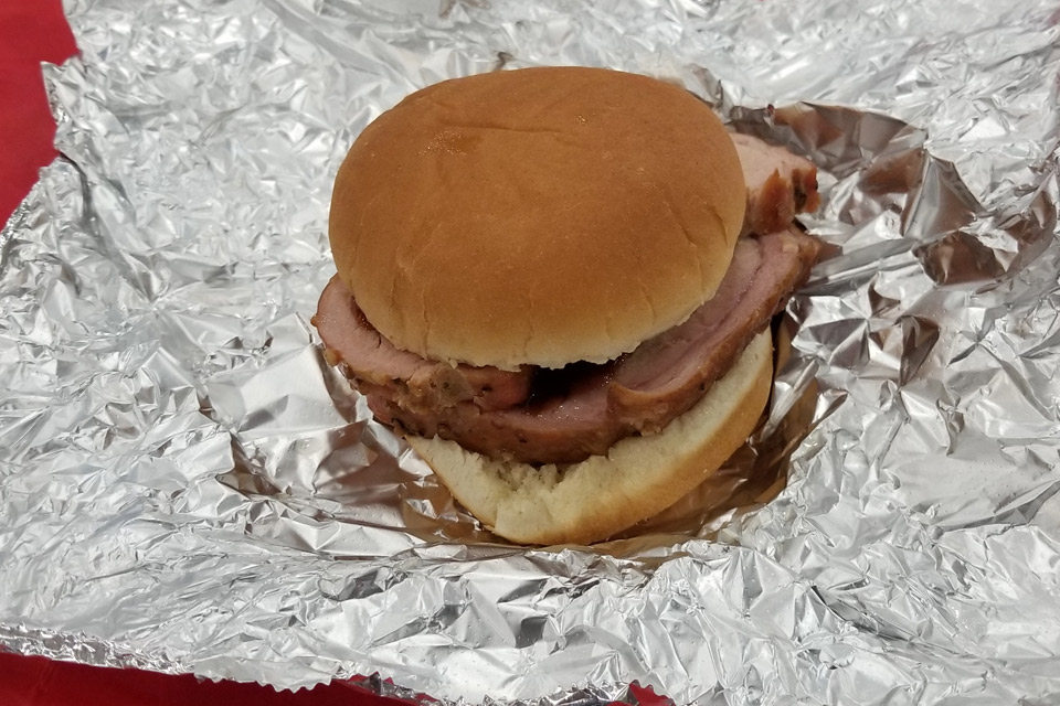 Ohio Pork Producers’ Pork Loin Sandwich (photo by Jim Vickers)