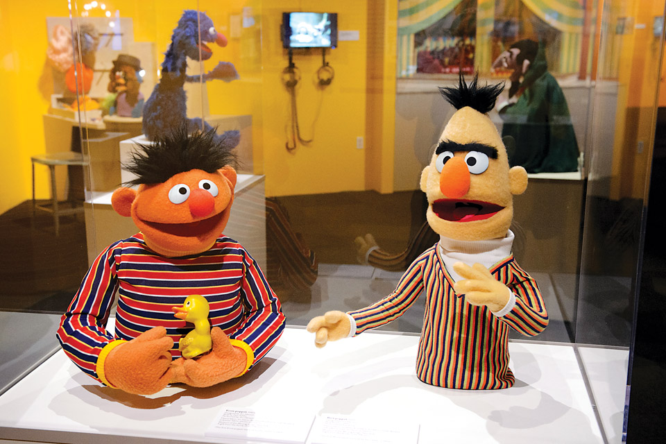 Ernie and Bert Talking (Photo by Jim Bennett)