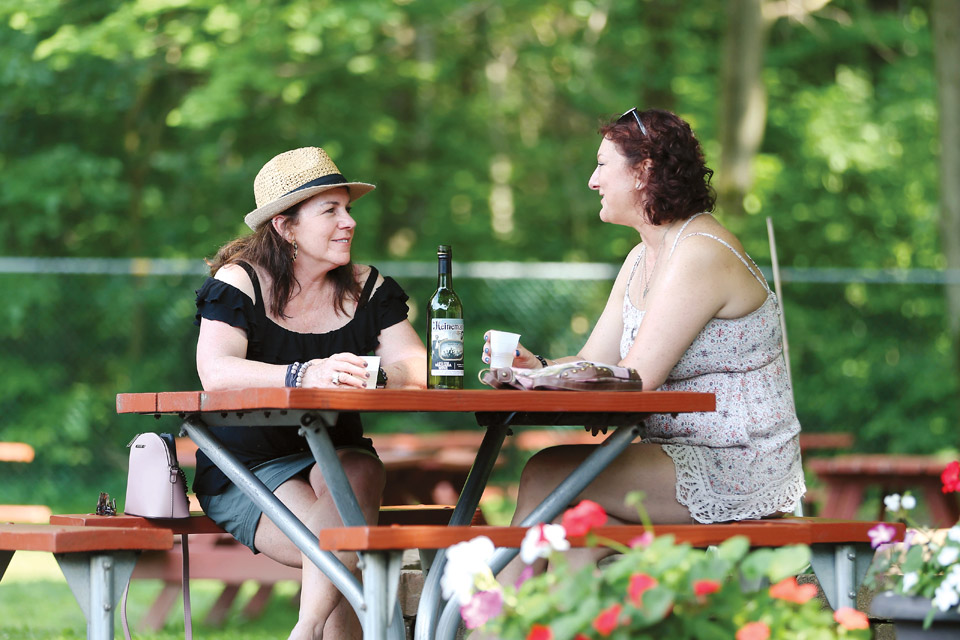 Heineman Winery's patio 