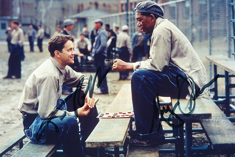 Shawshank Redemption, Andy and Red (photo courtesy of Destination Mansfield)