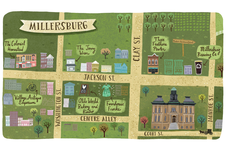 Map of Millersburg