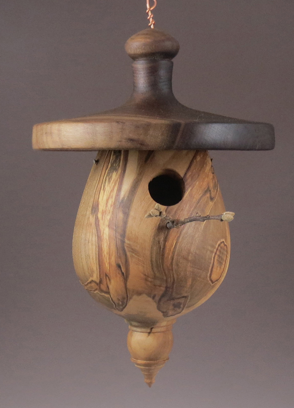 Walnut and Ambrosia birdhouse