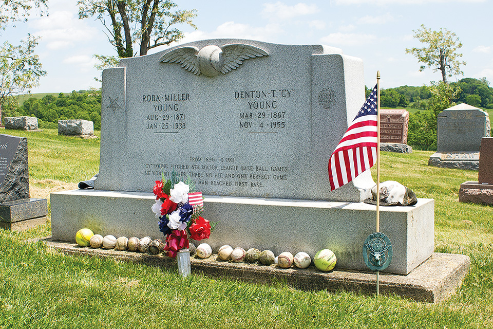 Cy Young's Grave (photo by Matt Kerr)