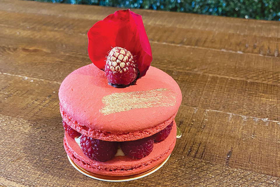 Macaron Tea Room raspberry macaron (photo courtesy of The Macaron Tea Room)