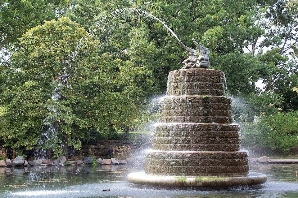 Elephant Fountain at Goodale Park