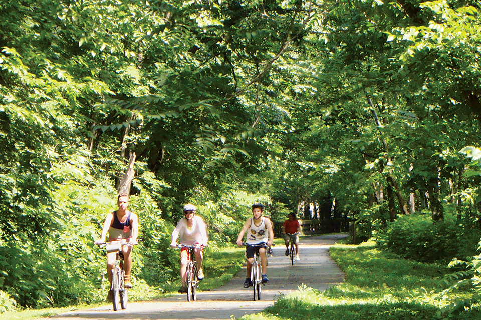 Little Miami Scenic Trail bikers (photo by Rachael Jirousek)