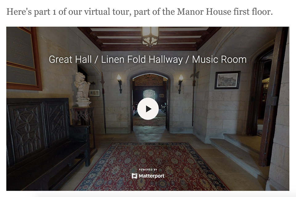 Stan Hywet Hall & Gardens Virtual Tour