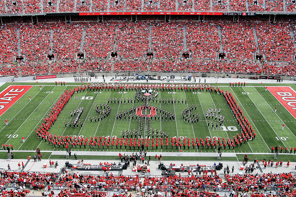 Ohio State's band performs "Hang On, Sloopy"