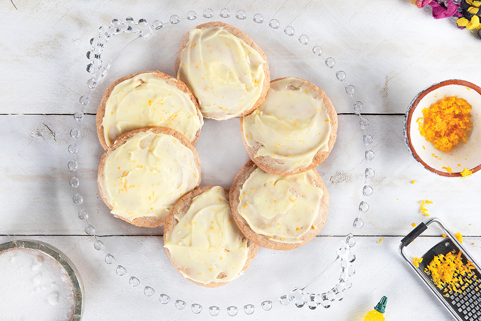 Citrus-glazed spiced cookies (photo and styling by Karin McKenna)