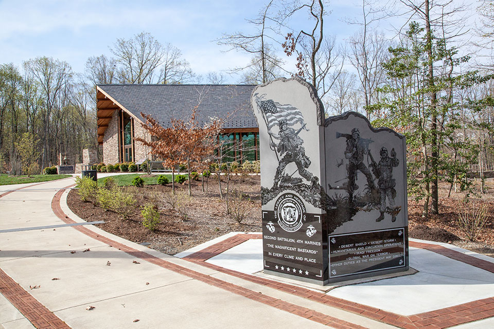 The 2d Battalion, 4th Marines (2/4) Monument in Triangle, Virginia