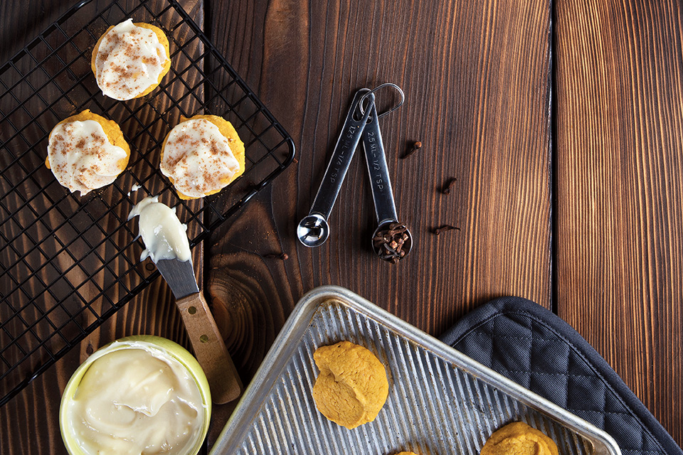 Pumpkin drop cookies (photo and styling by Karin McKenna)