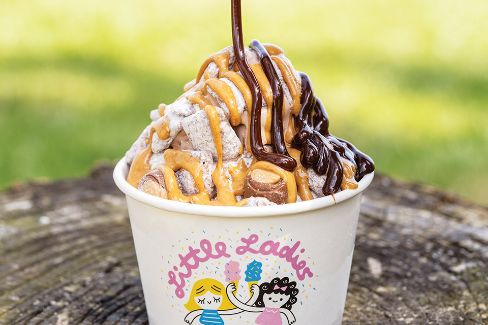 Little Ladies Soft Serve Aggie Sundae (photo courtesy of Little Ladies Soft Serve)