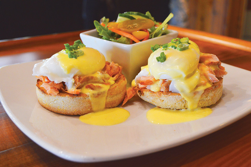 Gideon Owen Wine Co.’s salmon Benedict (photo courtesy of Gideon Owen Wine Company)