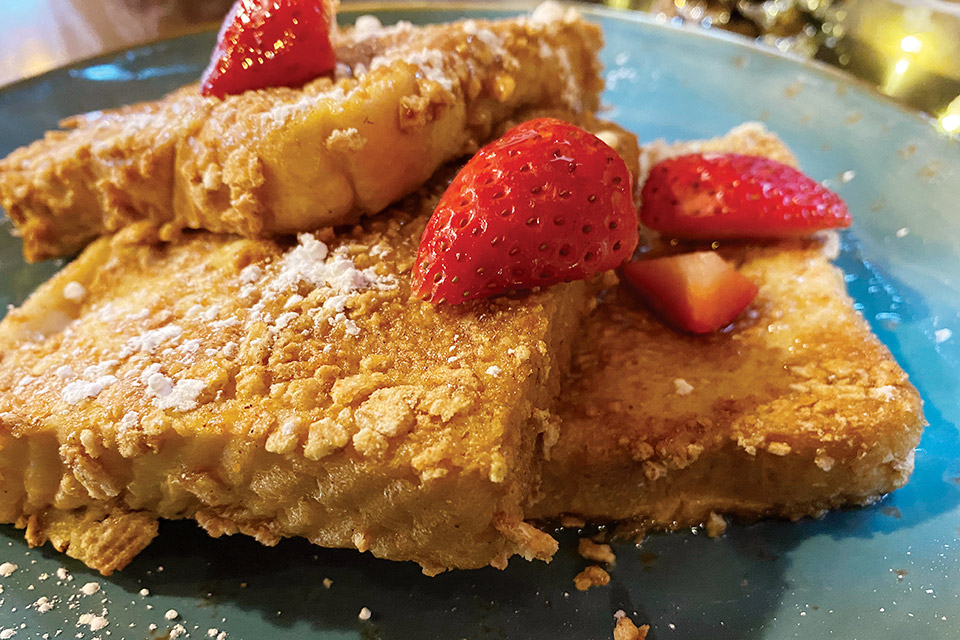 Drunken french toast (photo courtesy of Plum Run Winery)