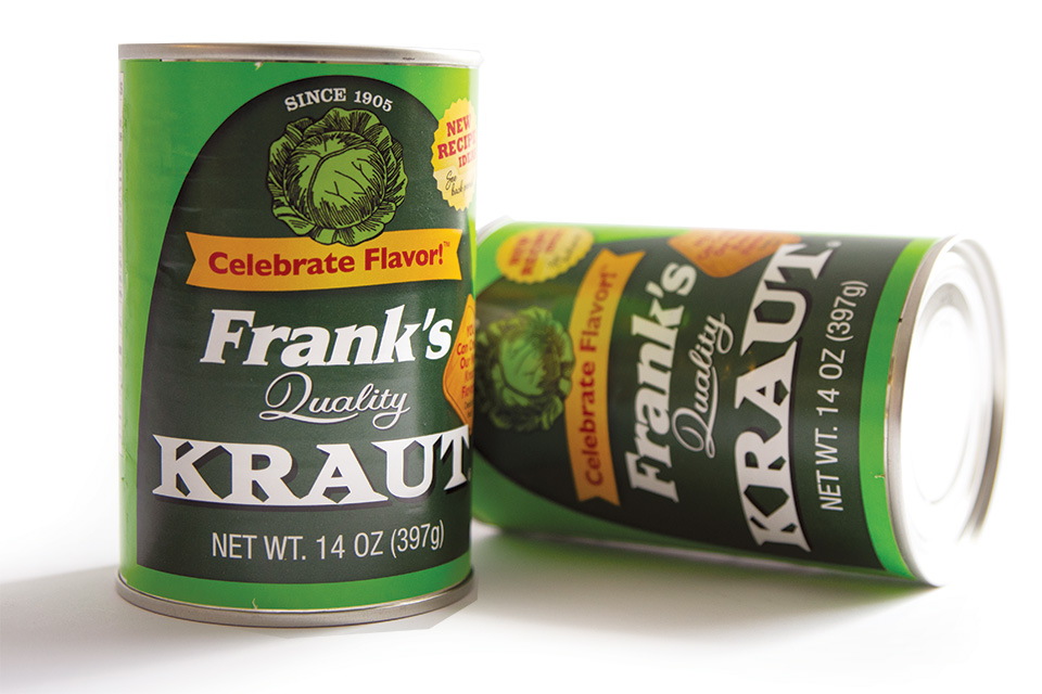 Frank's Kraut can (photo by Rachael Jirousek)