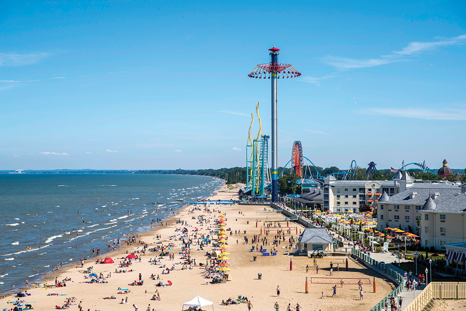 Cedar Point beach (photo courtesy of Cedar Point)