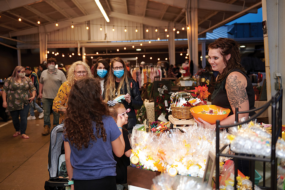 Women at Moonlight Market (photo by Andrew Eicher)