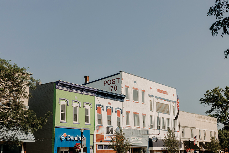 Buildings in downtown Wadsworth