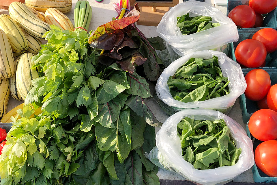 Clintonville Farmers' Market produce (photo courtesy of Common Greens)