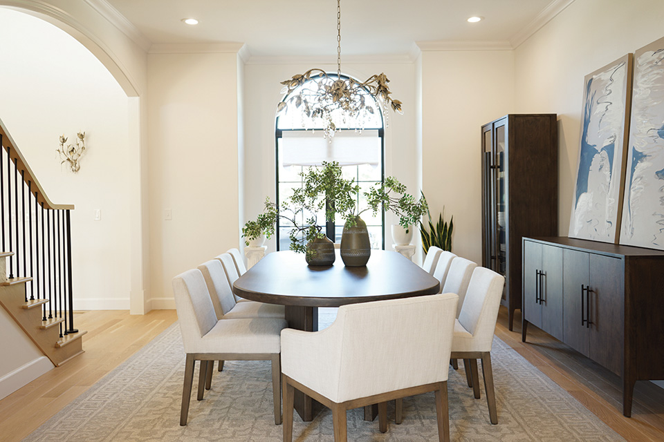 Dining table and chairs (photo courtesy of Homestead Furniture)