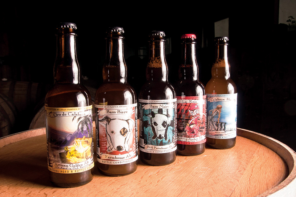 Jolly Pumpkin Artisan Ales bottles (photo courtesy of Jolly Pumpkin Artisan Ales)