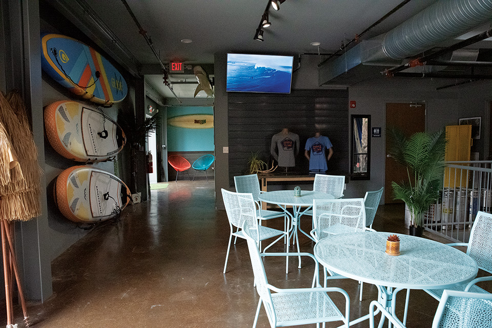 Sandusky's Paddle & Climb interior (photo by Rachael Jirousek)