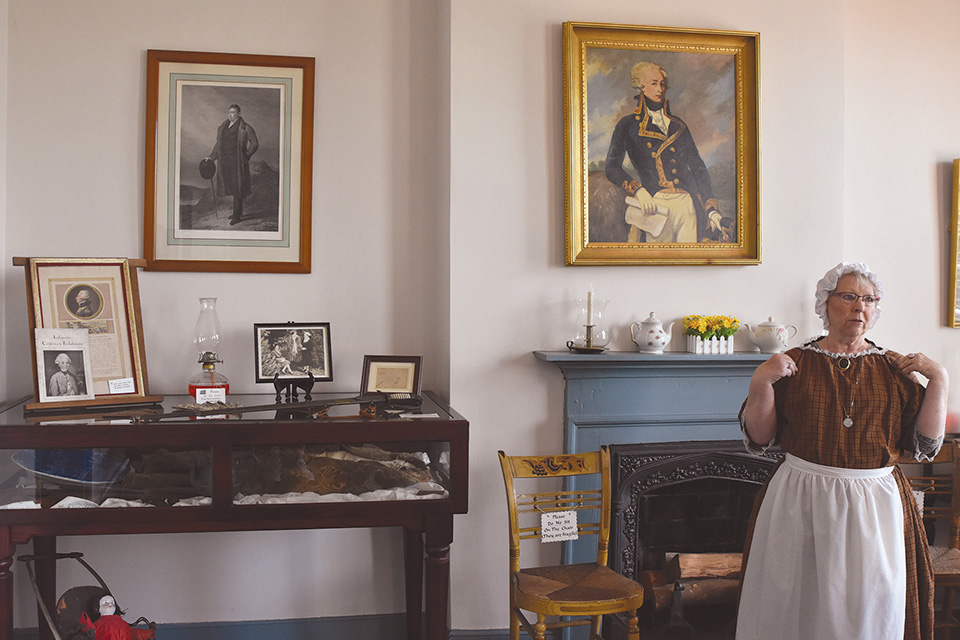 Woman teaching at Our House Tavern Museum in Gallia County (photo by Rachael Jirousek)