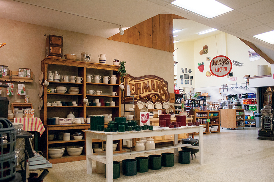 Kitchen department at Lehman's (photo courtesy of Wayne County Convention and Visitors Bureau)