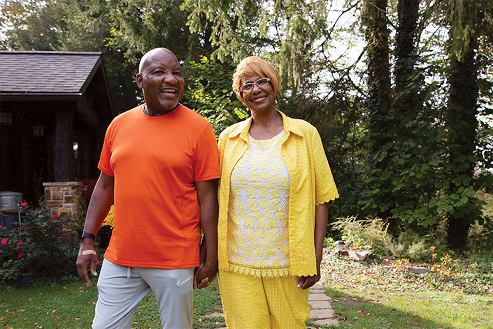 Kenneth and Marva Smith holding hands (photo courtesy of Marcus Thomas)