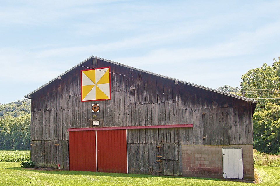 Adams County “Windmill” barn quilt (photo courtesy of Adams County Convention and Visitors Bureau)