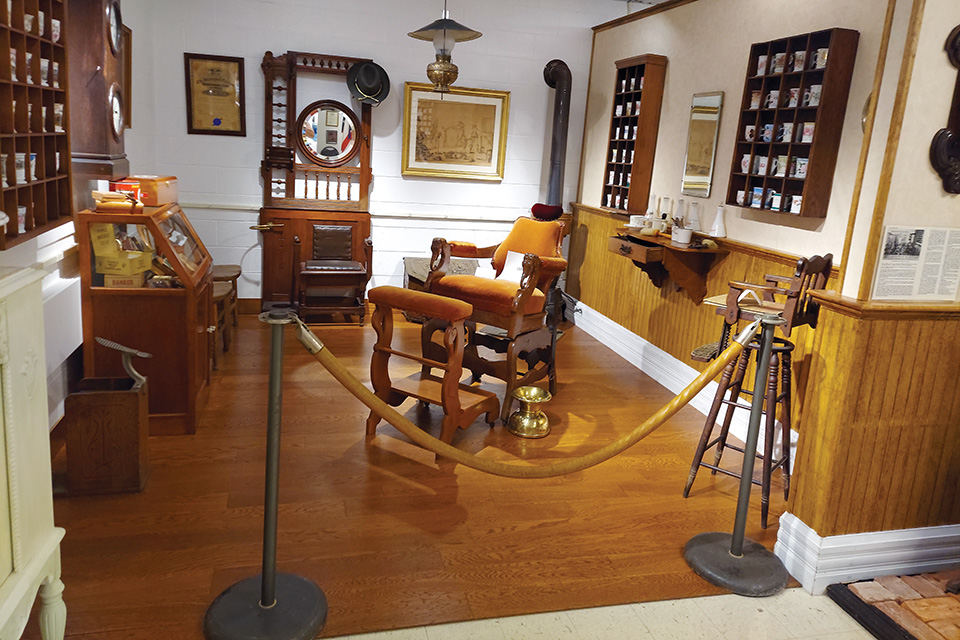 The Barbering Hall of Fame at the National Barber Museum and Hall of Fame in Canal Winchester (photo by Mike Ippoliti)