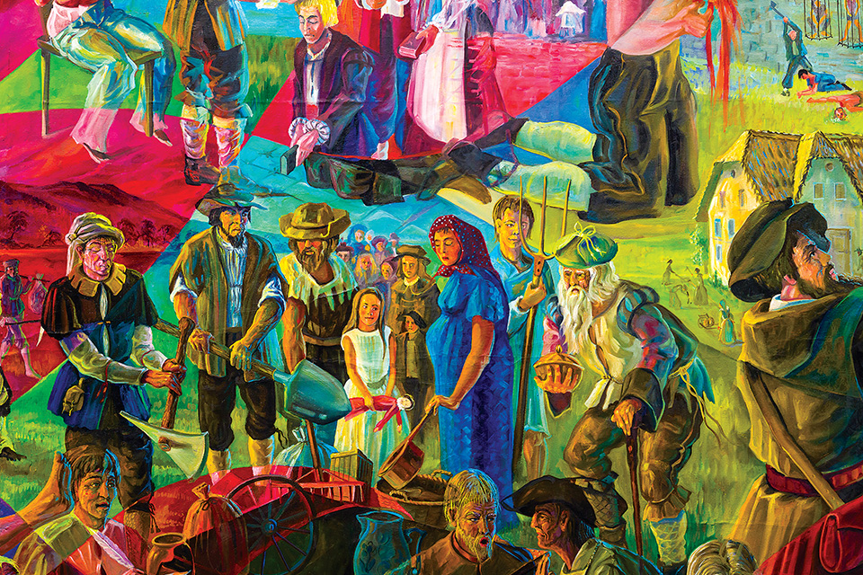 A portion of Heinz Gaugel’s “Behalt ” cyclorama at the Amish & Mennonite Heritage Center (photo courtesy of Holmes County Chamber of Commerce & Tourism)