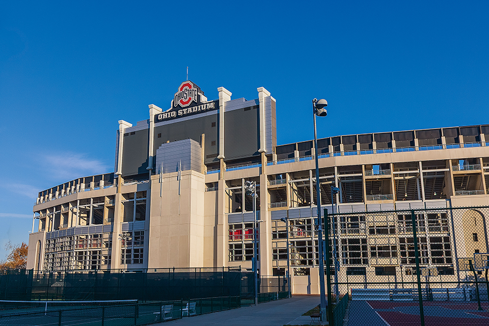 A present-day photo of the Ohio Stadium exterior (photo by iStock)